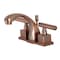 Kingston Brass KS494CQLAC Claremont 8" Widespread Bathroom Faucet, Antique Copper KS494CQLAC - alternate 1